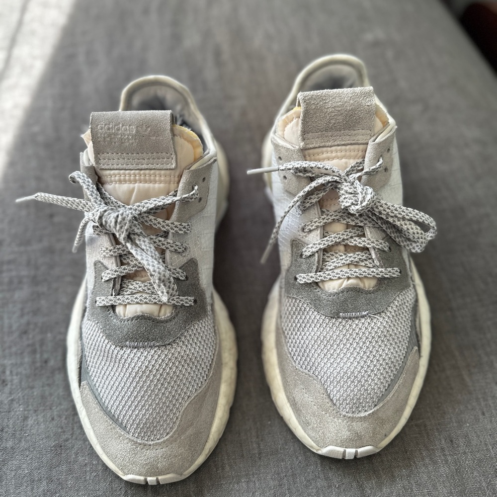 Adidas Light Gray Athletic Shoes